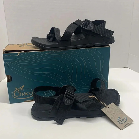 Chaco Low Down 2 Sandal Shoes Open Toe Strappy Black New NWT Men's Size 13 - Picture 1 of 9